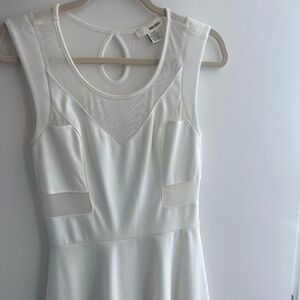 White mesh dress